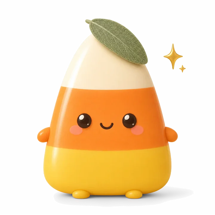 The candy corn design, the print file