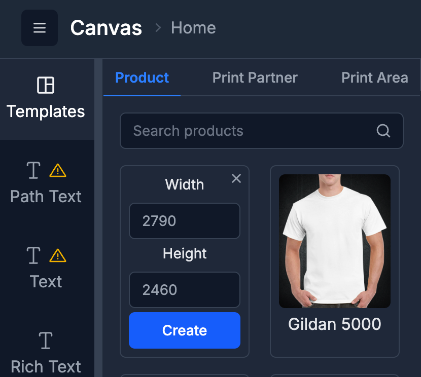 Adjusting the Wrap Dimensions in MyDesigns Canvas