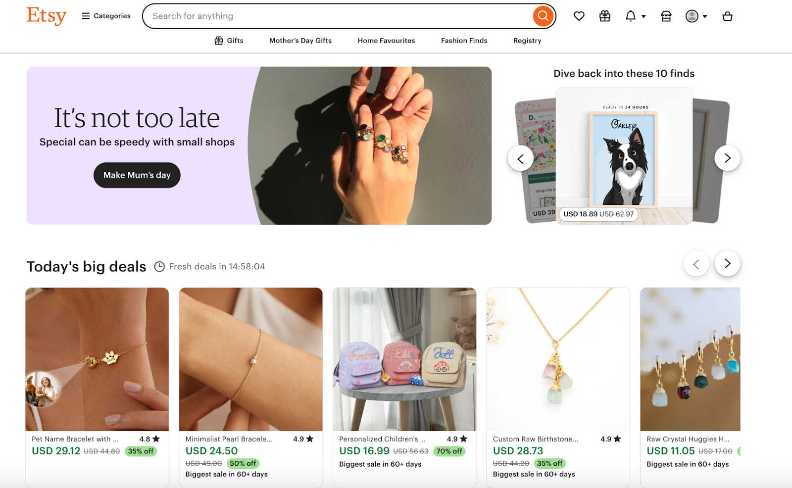 Shopify vs Etsy - Etsy