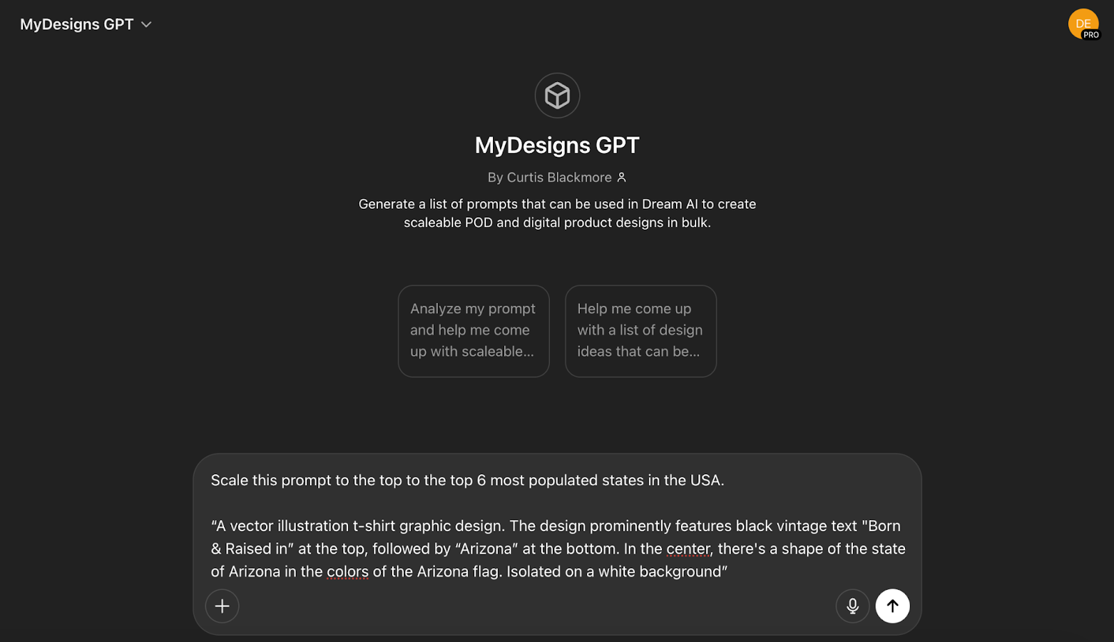 Scale Up Your Designs with MyDesigns GPT