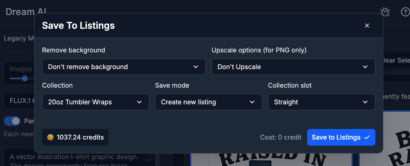 Take Your Best Dream AI Designs into Listing Management