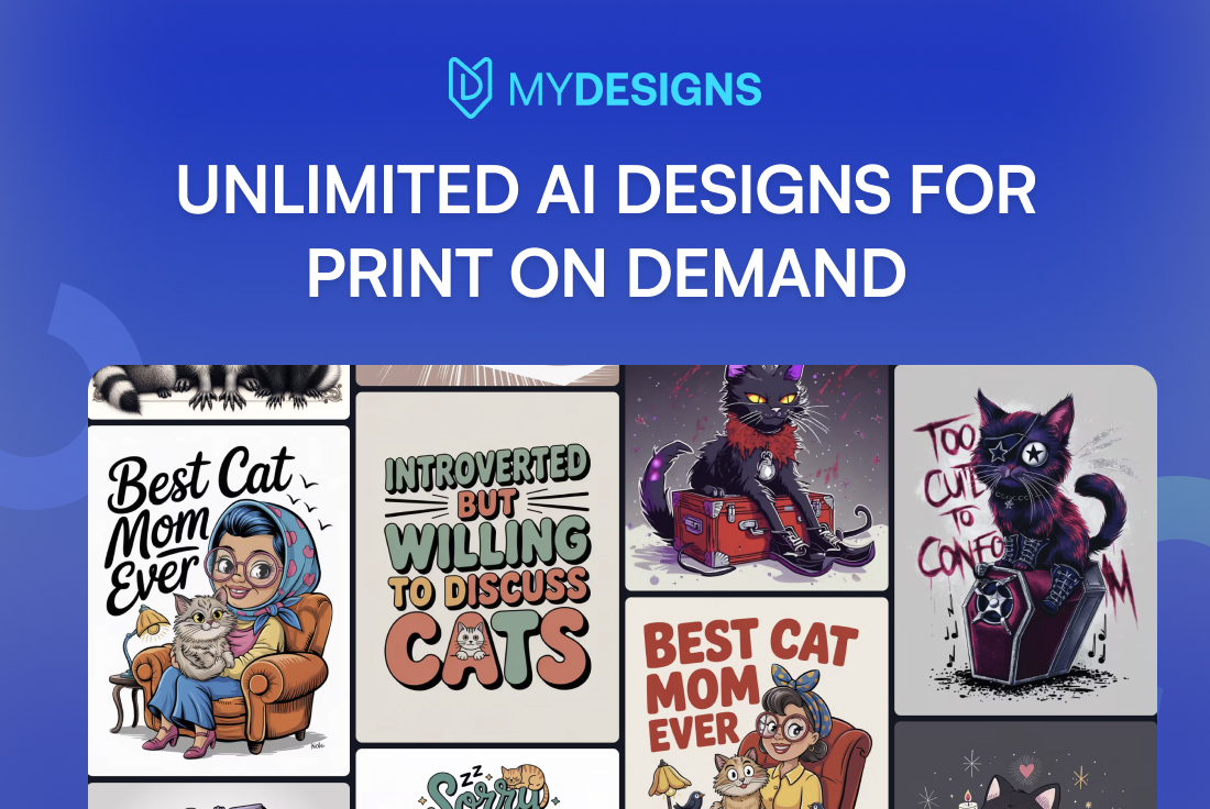 Unlimited AI Designs for Print on Demand
