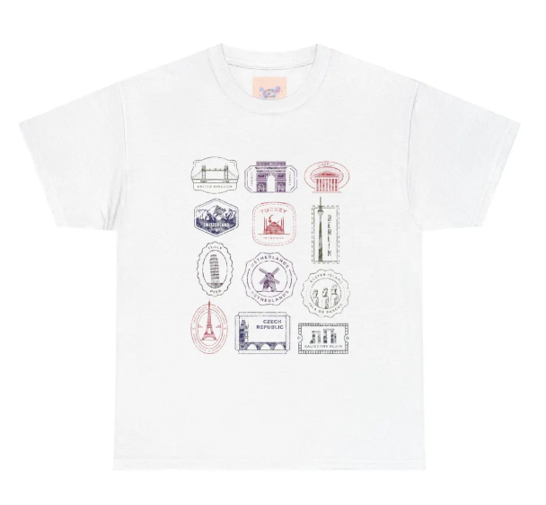 Passport Stamps Collage