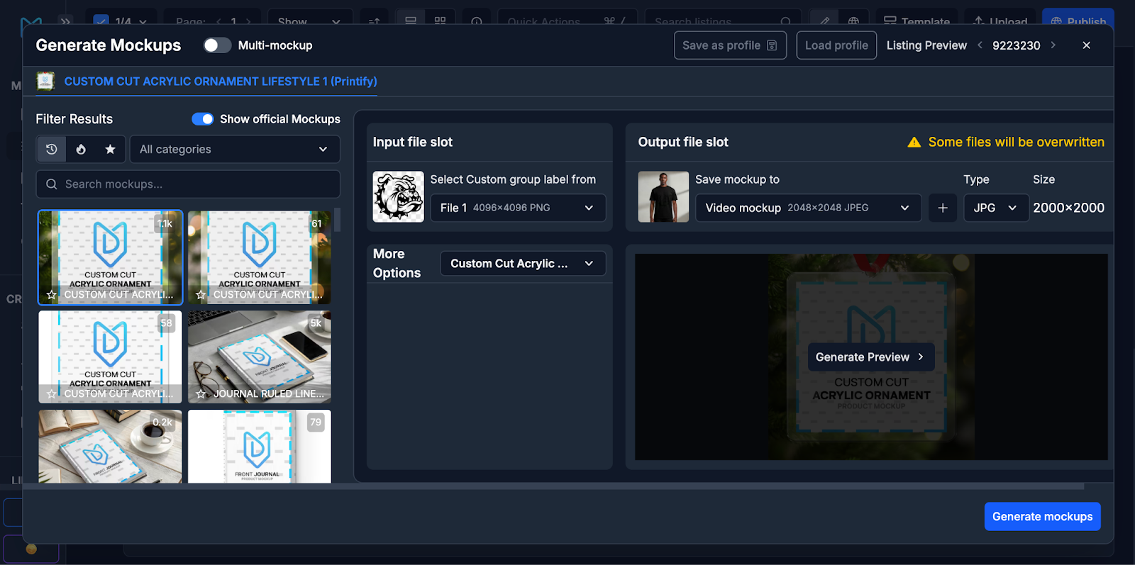 Creating Mockups in Bulk