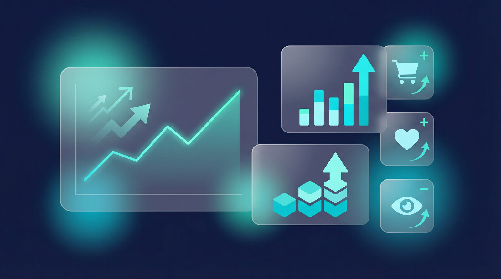 Etsy seller analytics dashboard showing growing sales metrics