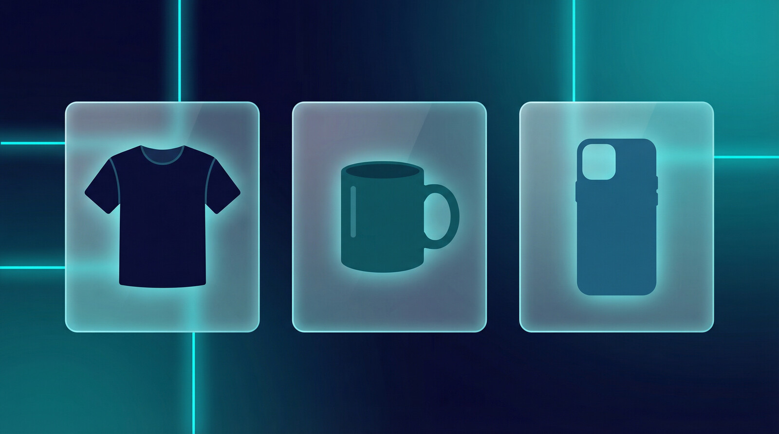 Print on demand products on Etsy — t-shirts mugs phone cases