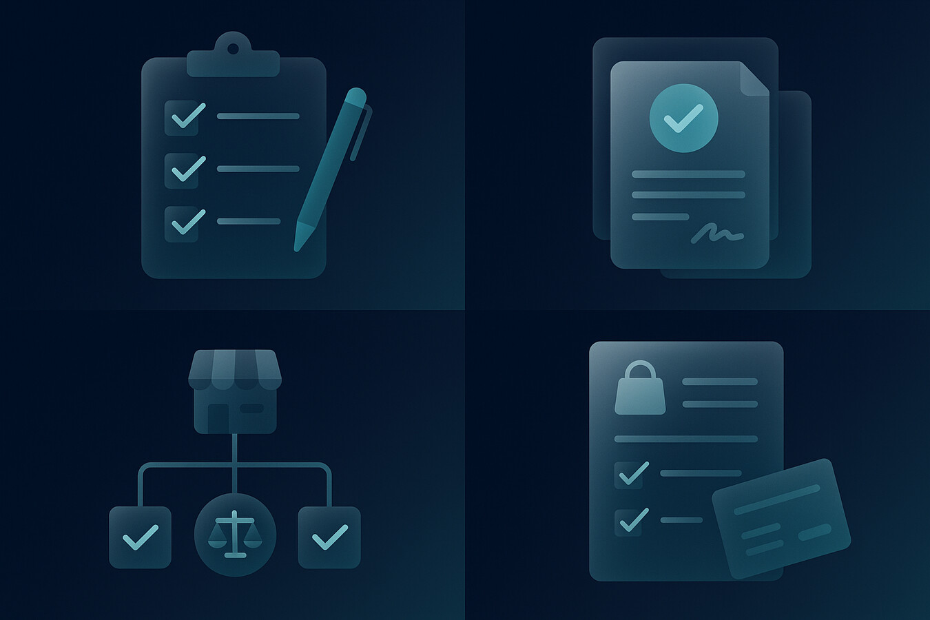 Seller paperwork and compliance checklist illustration