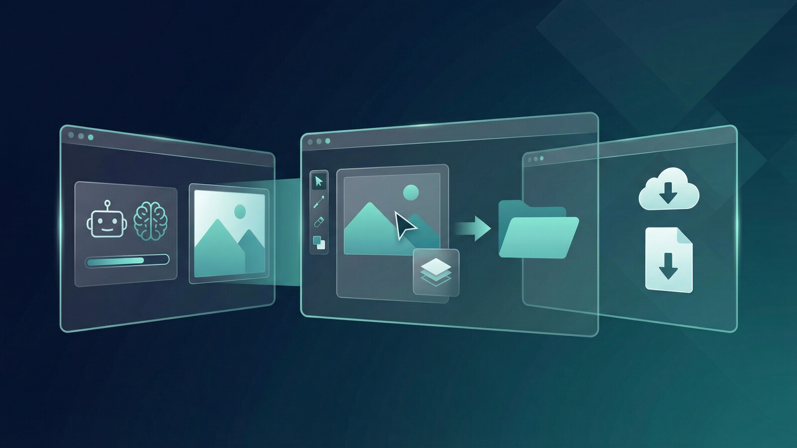 digital product creator workflow AI generation to download dream ai mydesigns