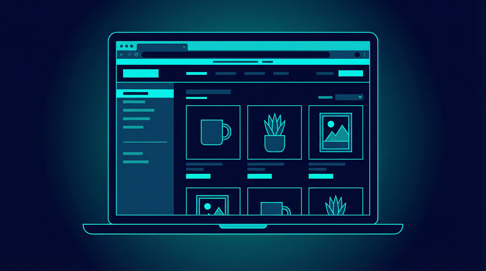 etsy shop setup guide for beginners with storefront and product listings