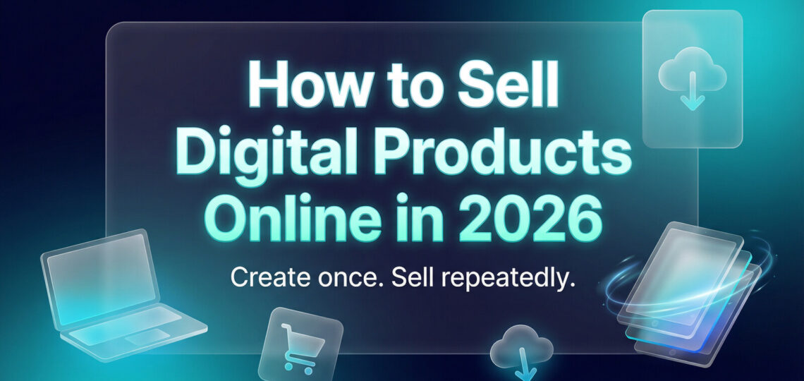 How to sell digital products online in 2026 blog cover
