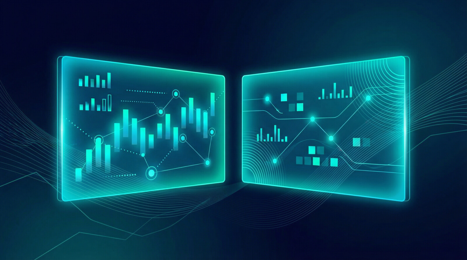 shopify vs etsy fees comparison chart dark navy background teal accents