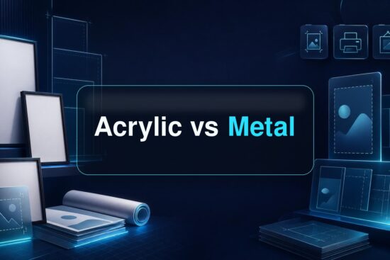 Acrylic vs Metal Prints MyDesigns rich blog cover