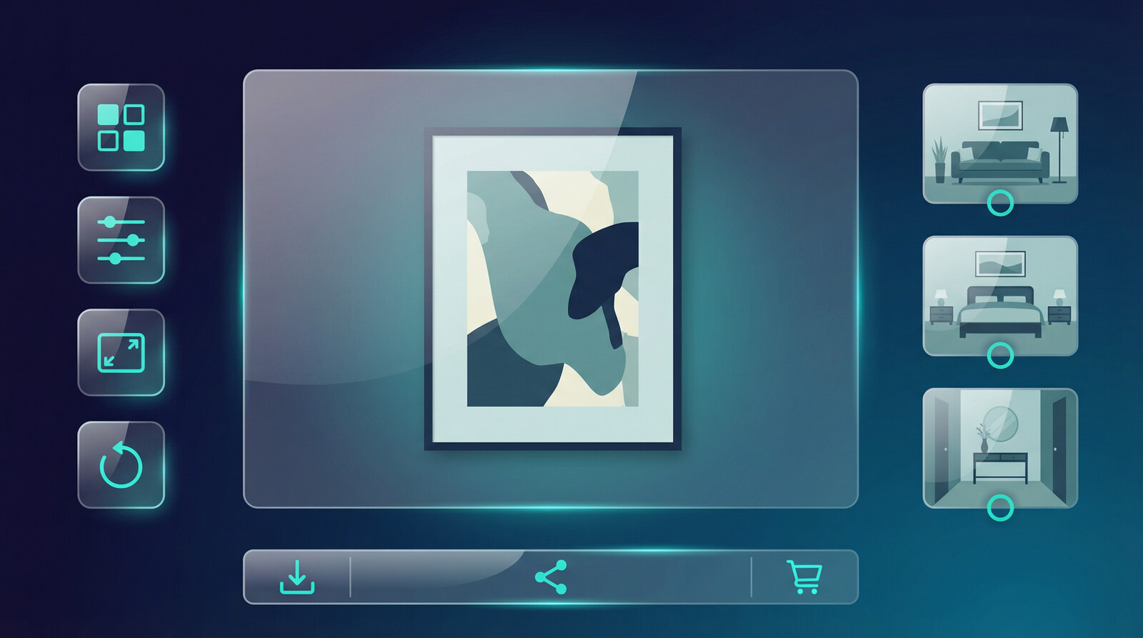 canvas mockup generator workflow for wall art sellers