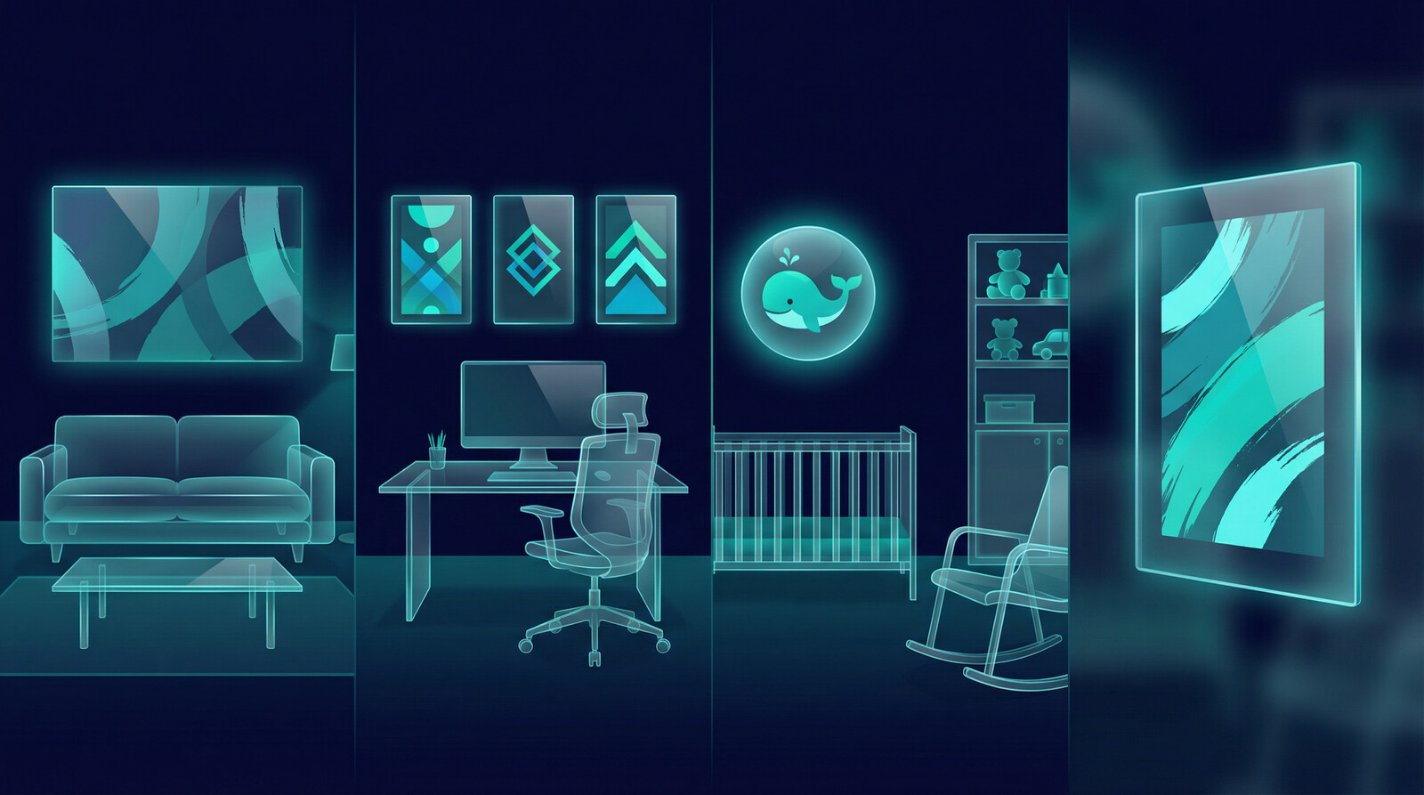 best canvas mockup generator scenes for wall art listings