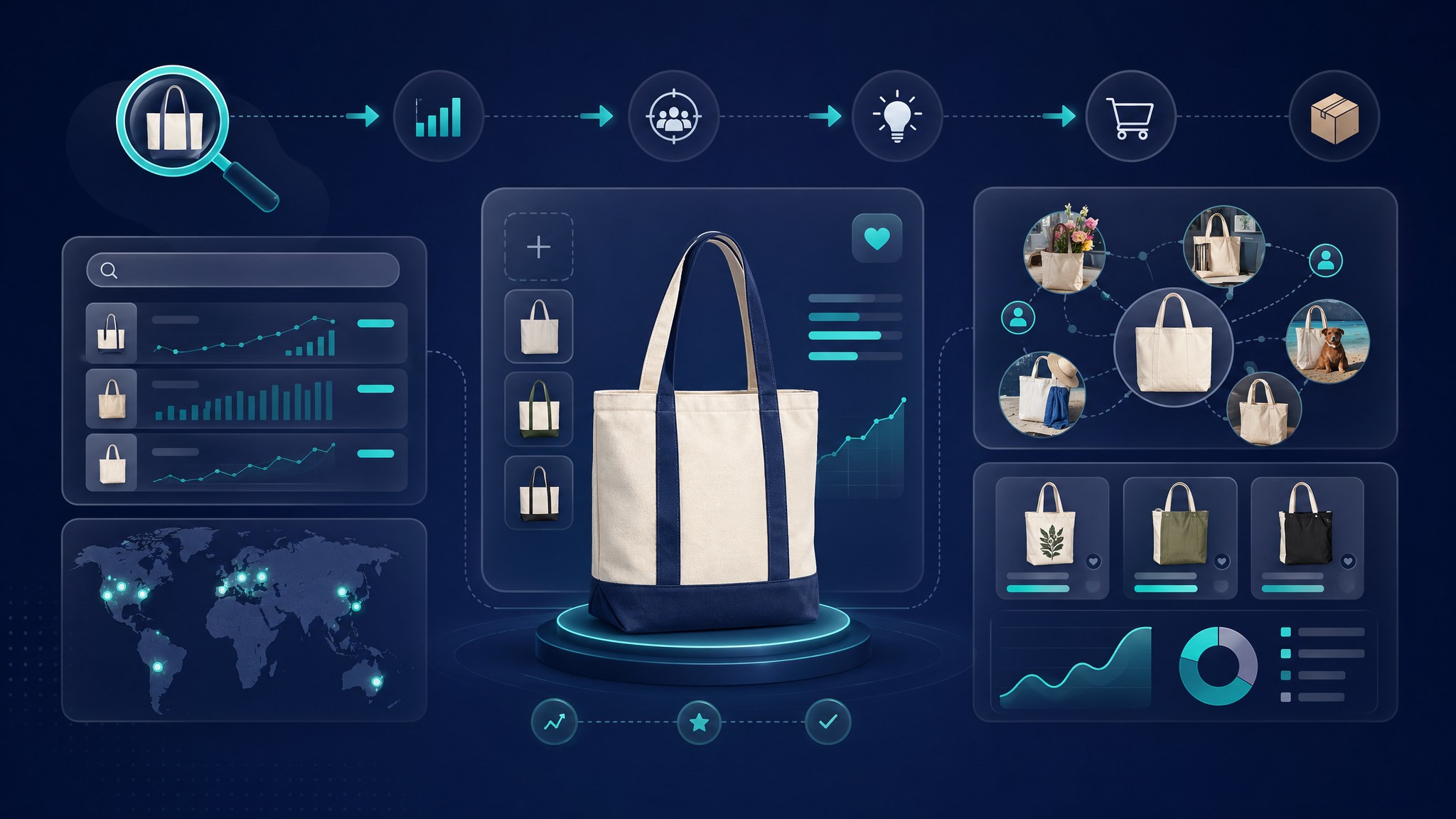 canvas tote bags product research workflow for print on demand sellers