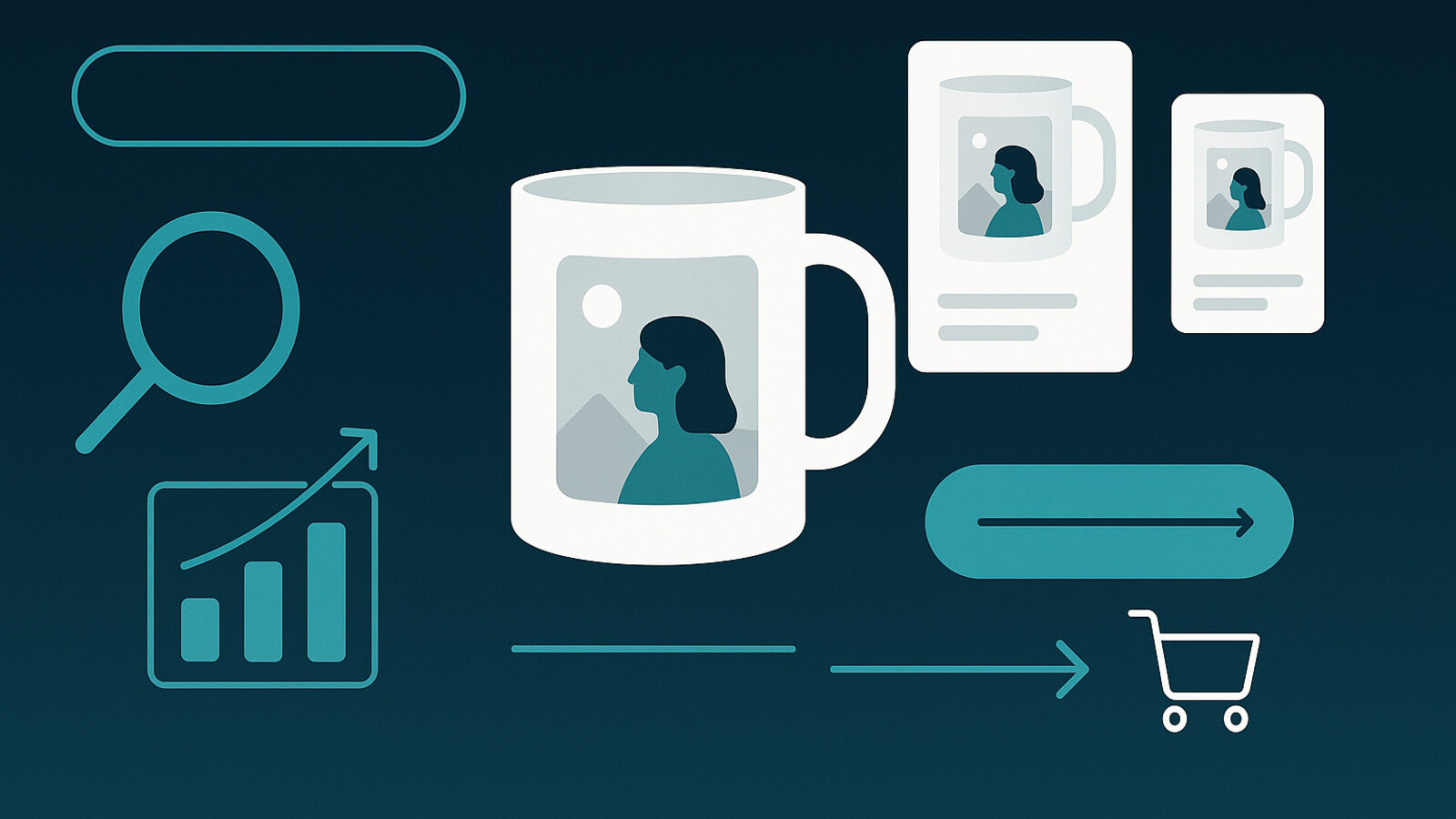 listing strategy for custom photo mugs with SEO and conversion