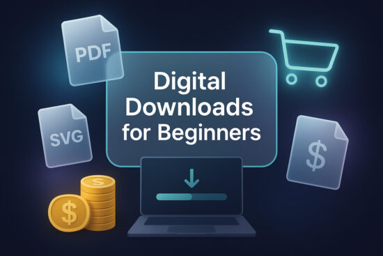 Digital download products for beginners featured image