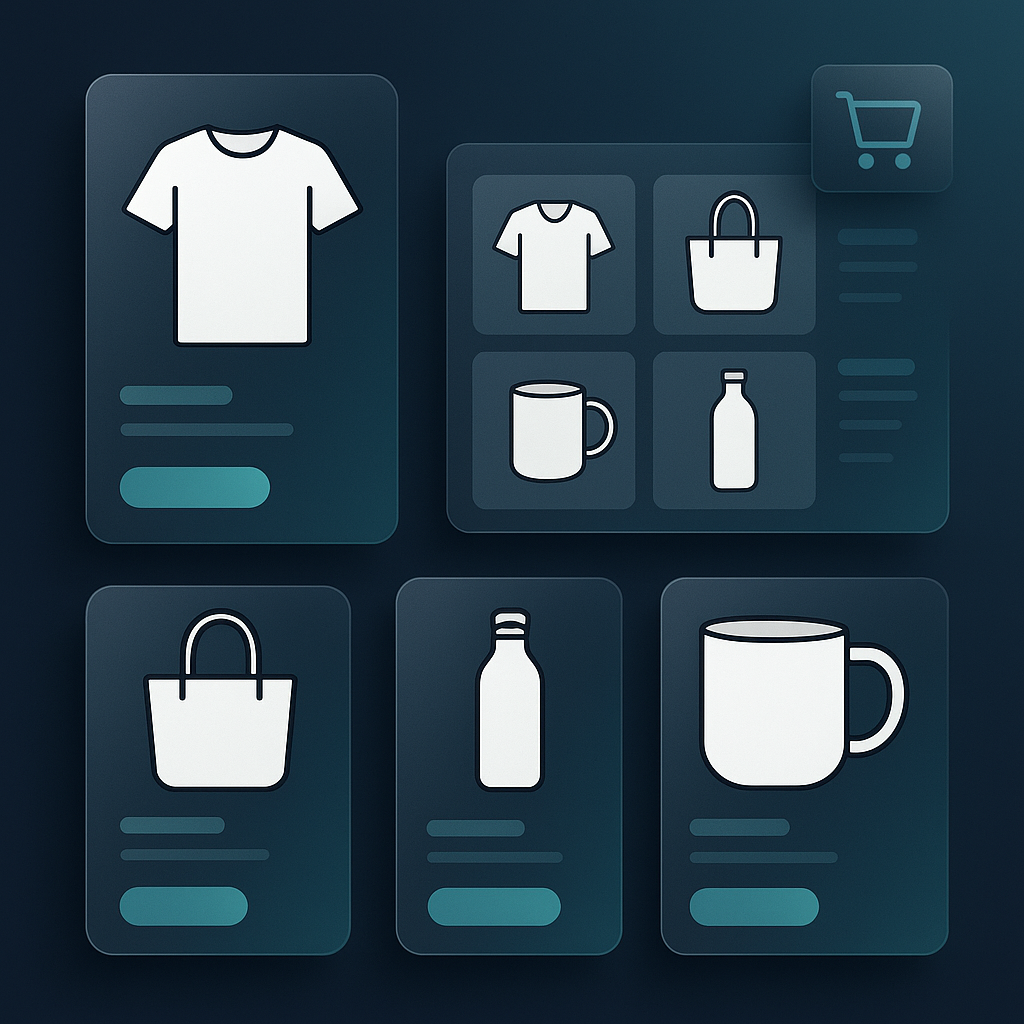 Dream AI for Etsy product mockup workflow illustration
