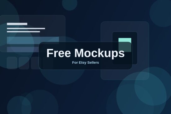 Free t-shirt mockup featured image for Etsy sellers