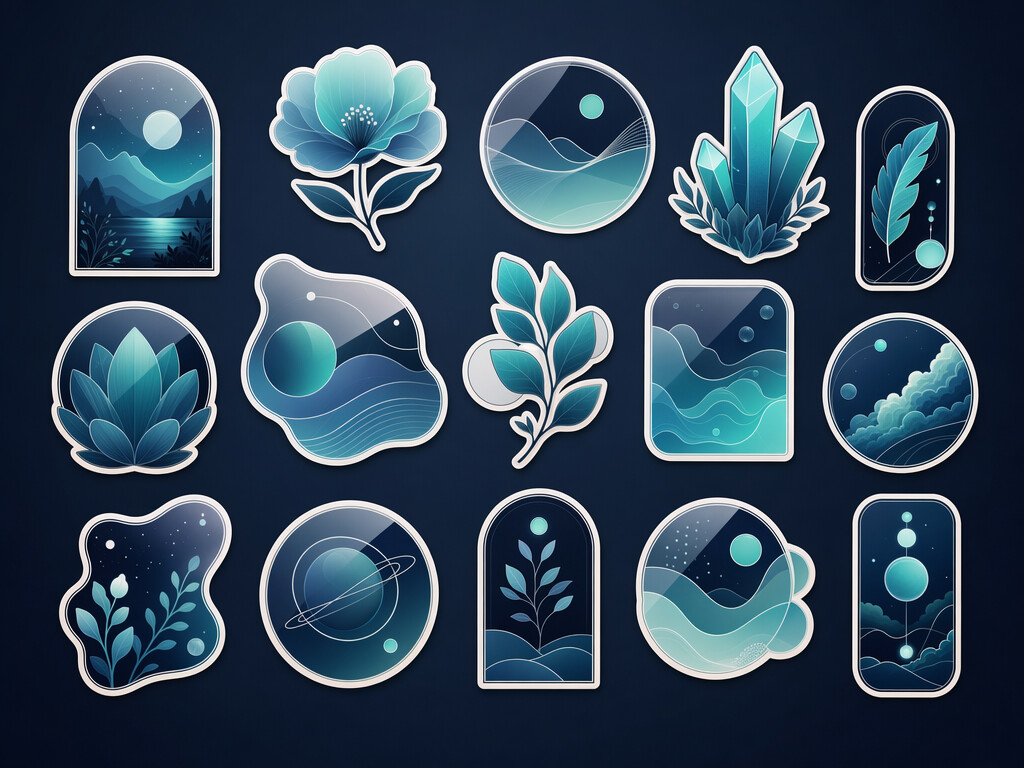 collection of detailed sticker designs with fine typography arranged on surface generated by gpt images 2