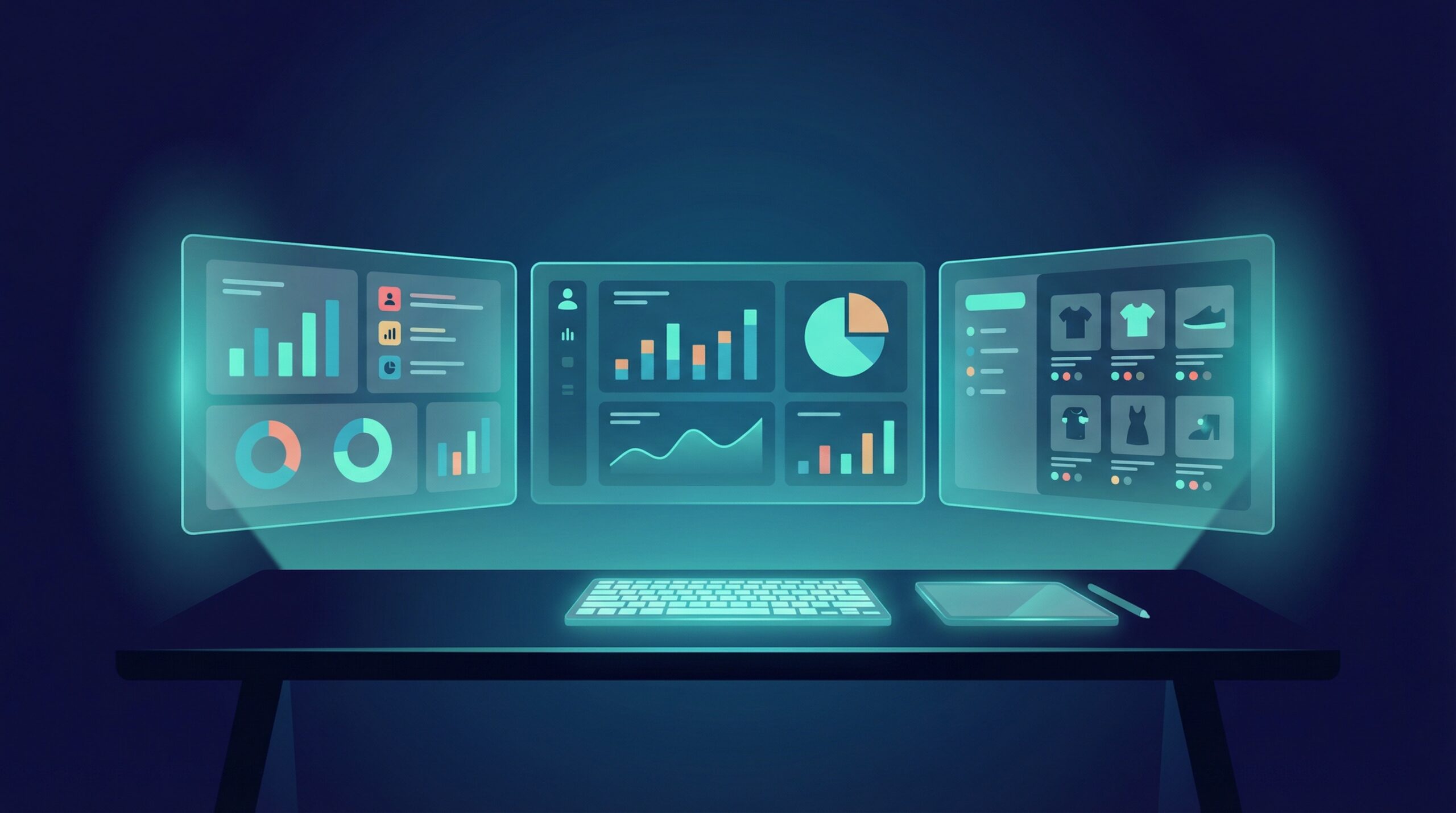 Creator analytics dashboard illustration