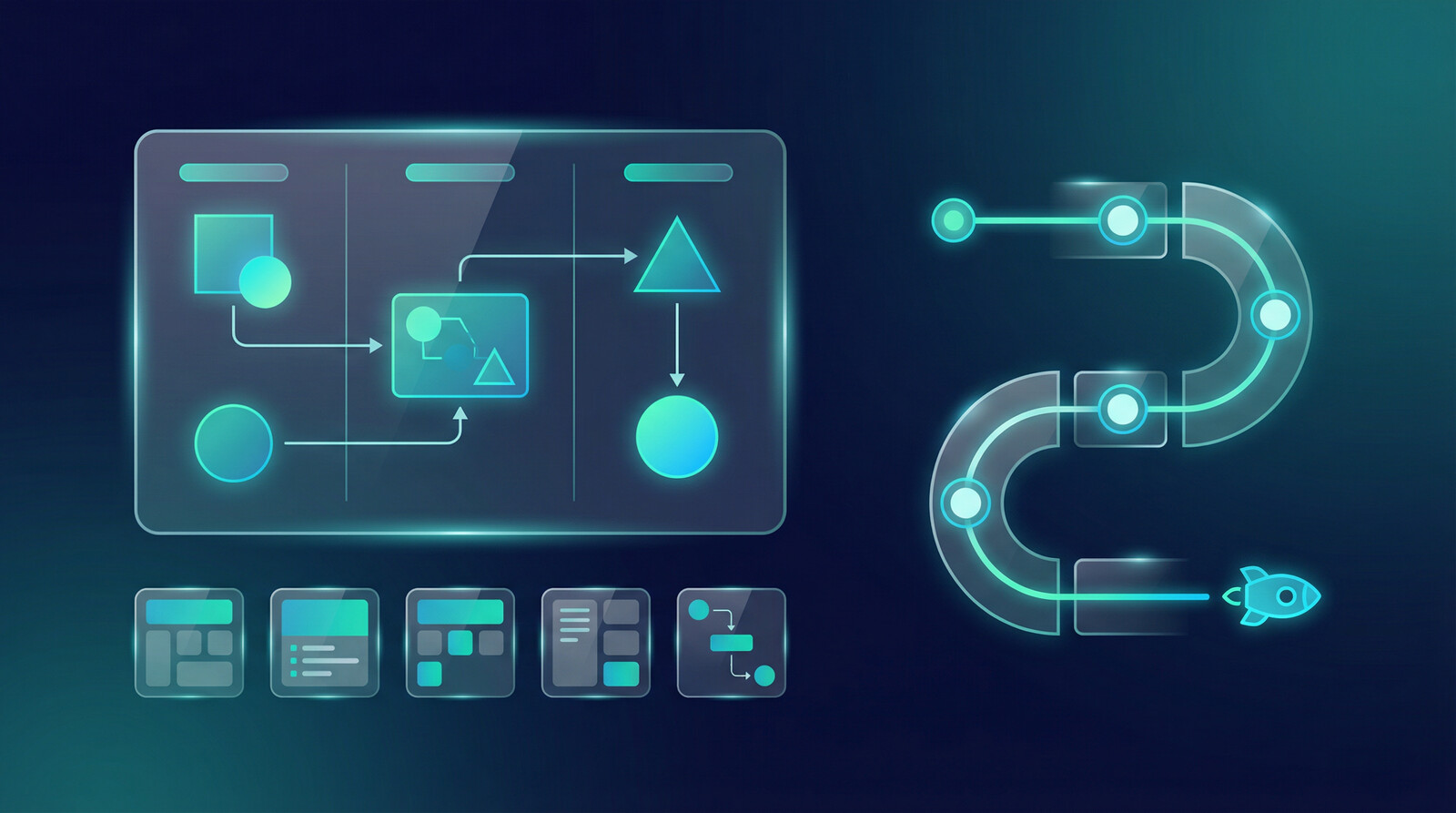how to create digital products workflow illustration