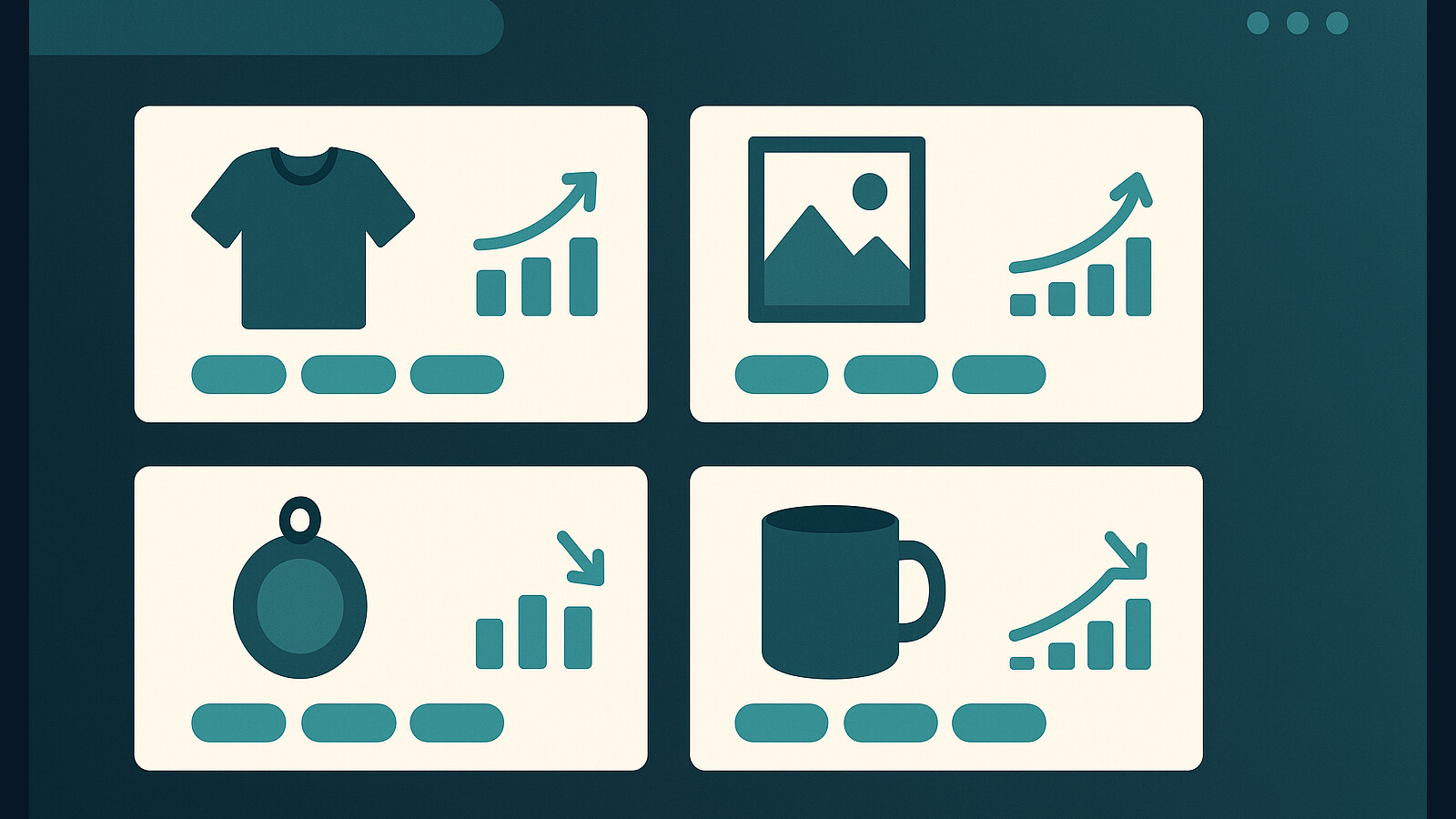 what to sell on Etsy product research dashboard illustration