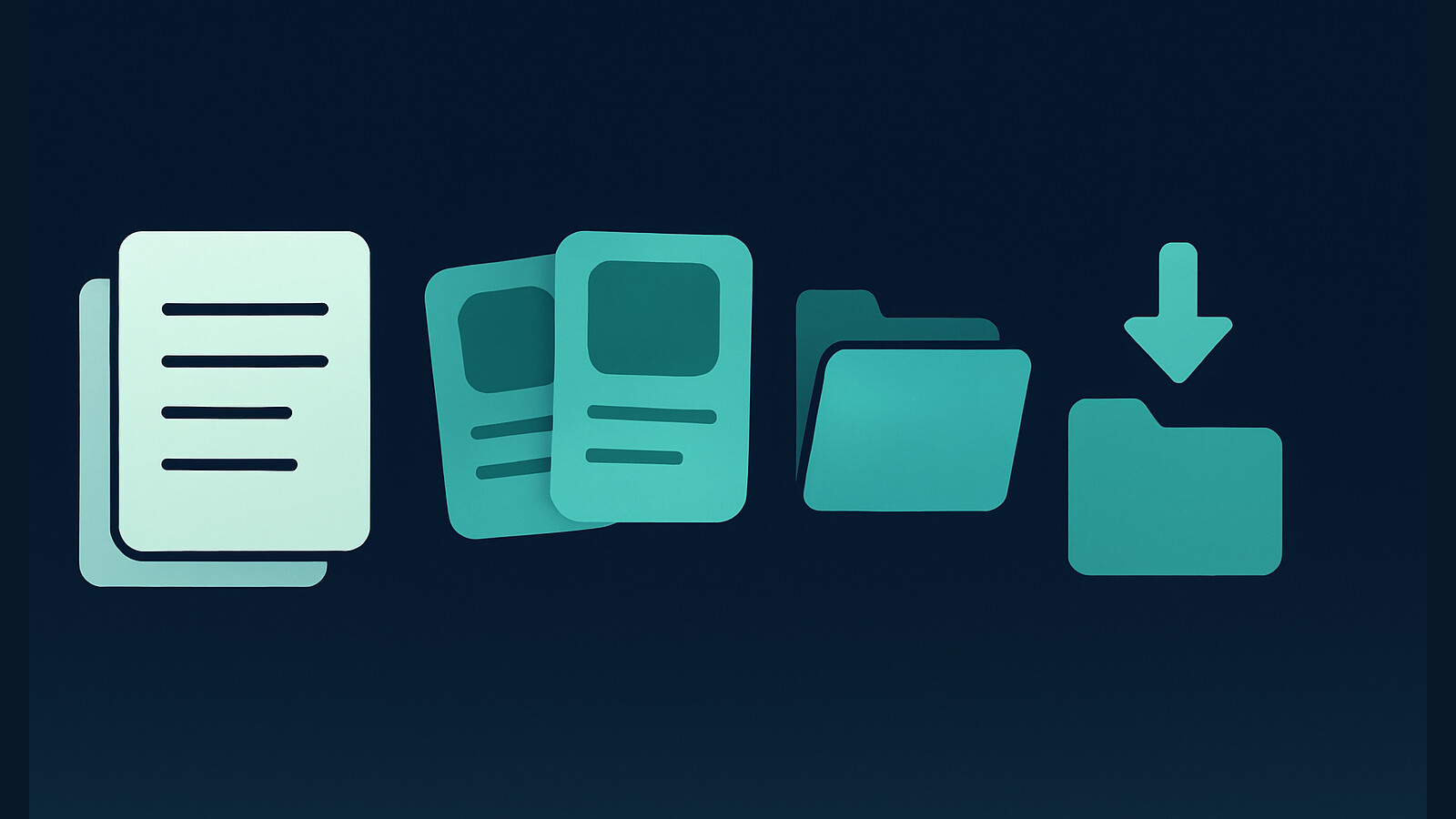 digital products to sell on Etsy illustration with files and templates