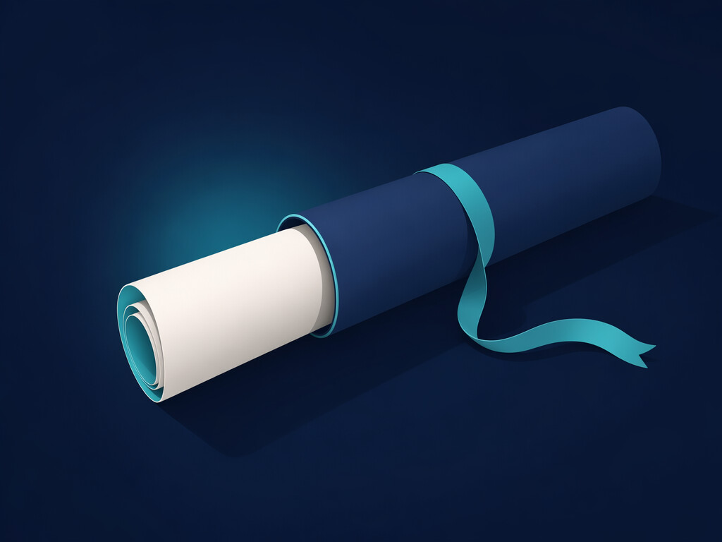 rolled print on demand poster emerging from a shipping tube