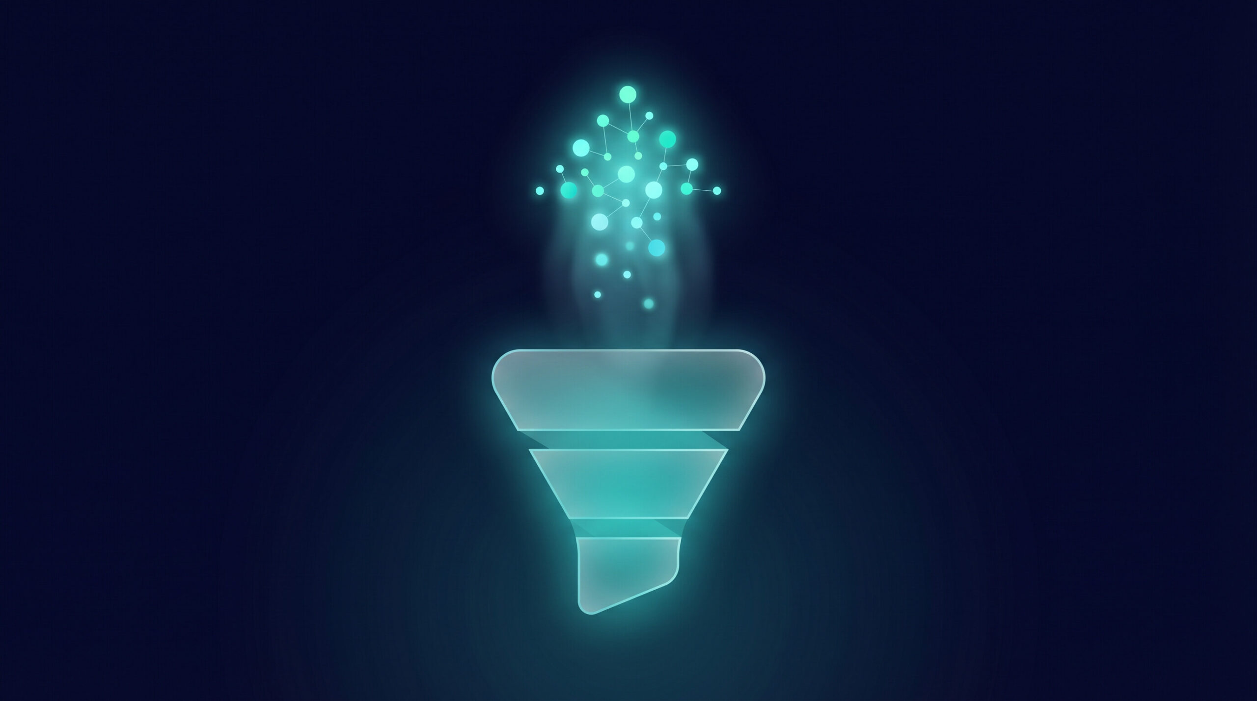 AI photoshoot conversion rate funnel with glowing upward arrow