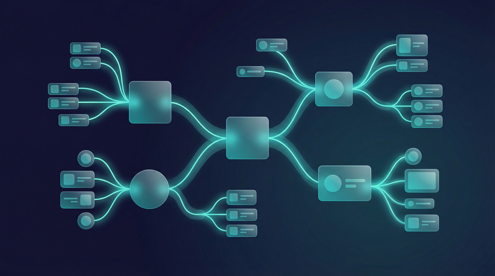 Print on demand supplier network and workflow illustration