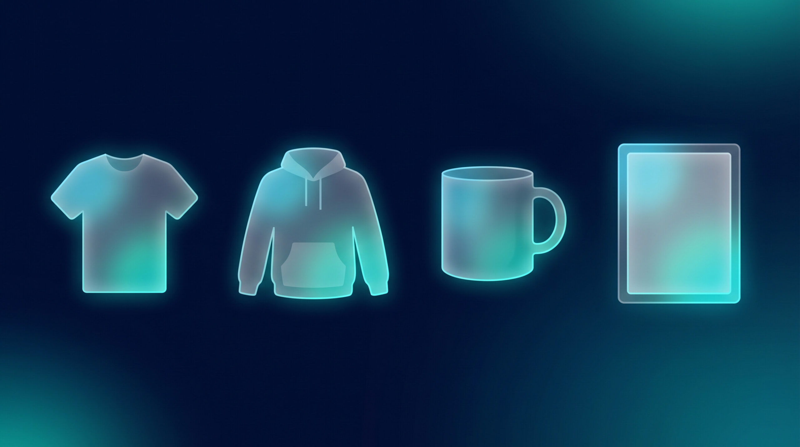 print on demand services product catalog grid mockup