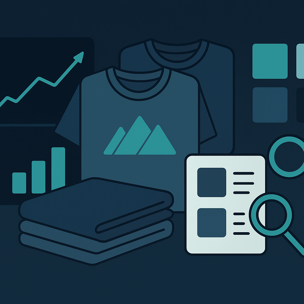niche research for print on demand t shirts with trend analysis scene