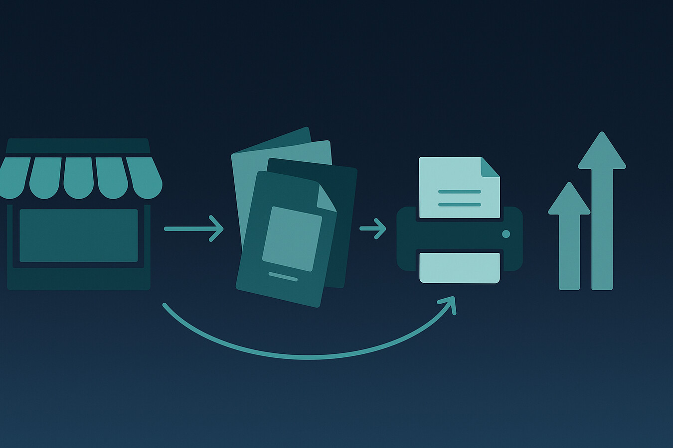 launch workflow for a print on demand booklet business
