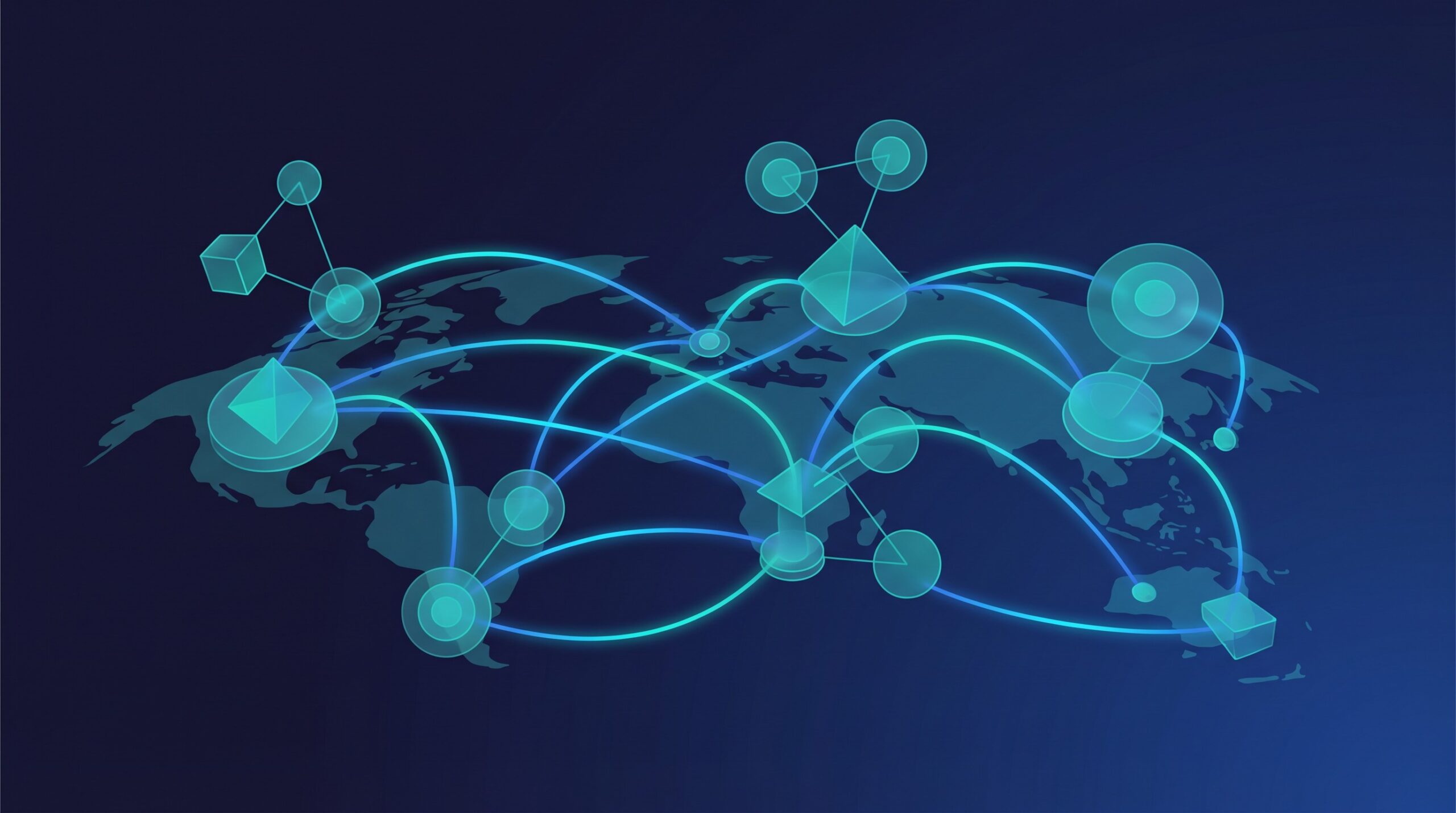 Global print on demand companies fulfillment network illustration