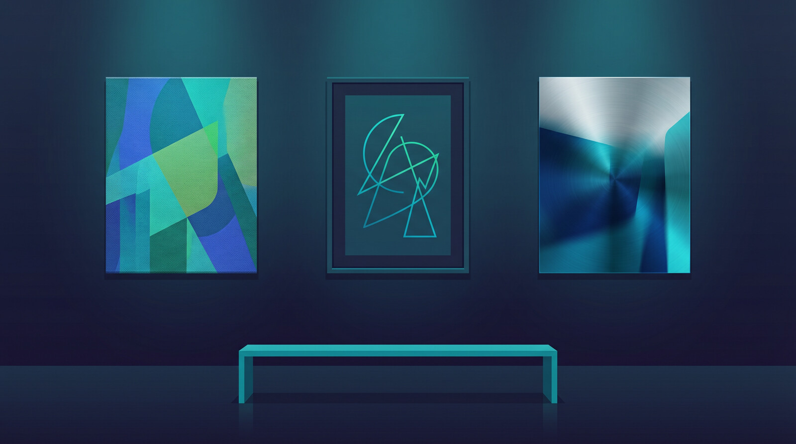 Different types of print on demand wall art including canvas prints, framed posters, and metal prints