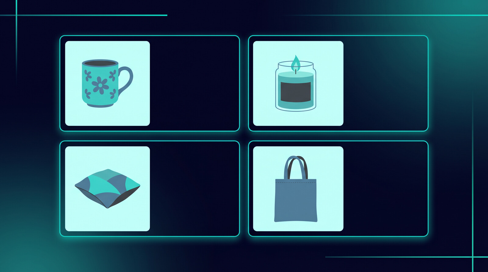 Printed Mint alternatives giftable product catalog illustration