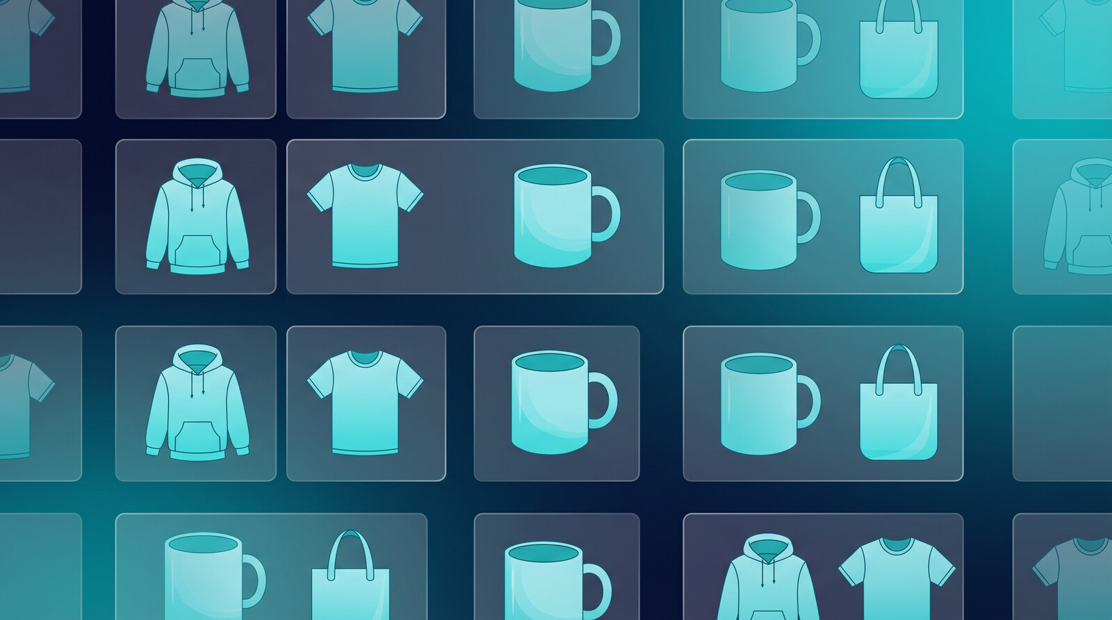 SPOD alternatives product catalog illustration for apparel and accessories