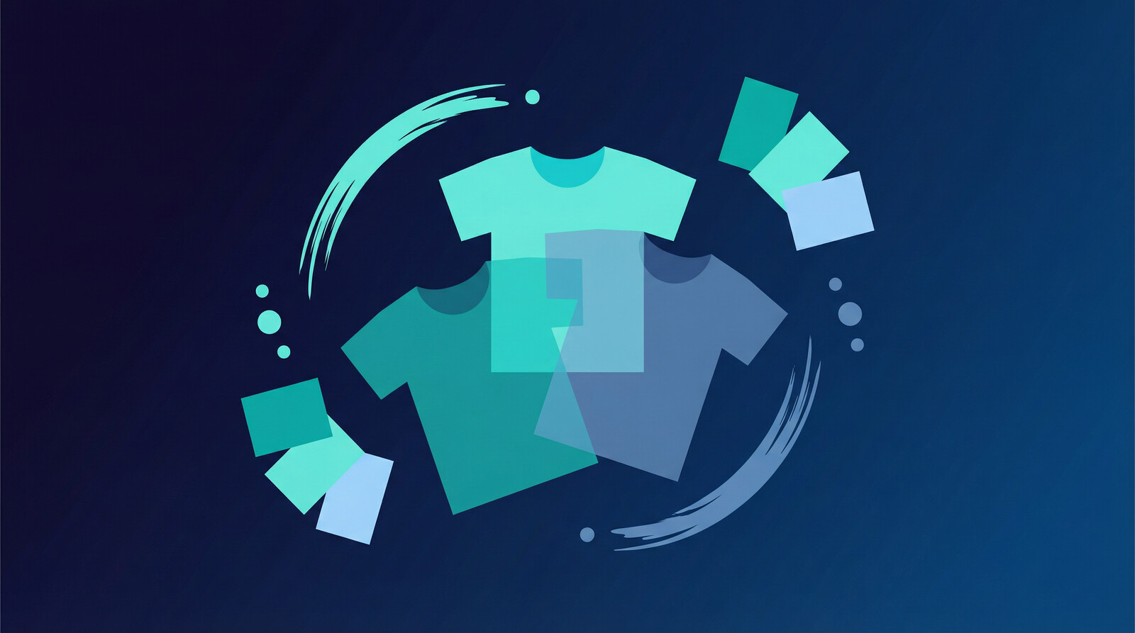 t-shirt design template layout with design variations and color swatches