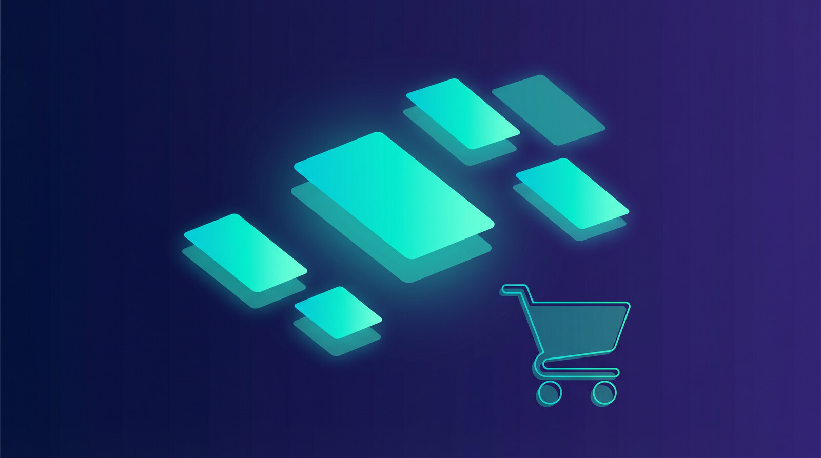 ecommerce dashboard with t shirt product cards illustration