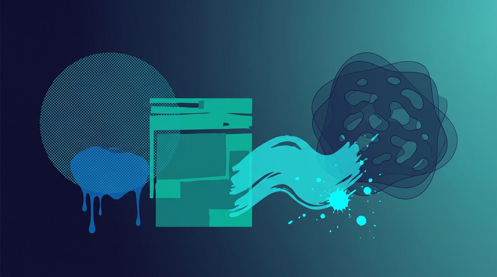 t shirt printing production line abstract illustration