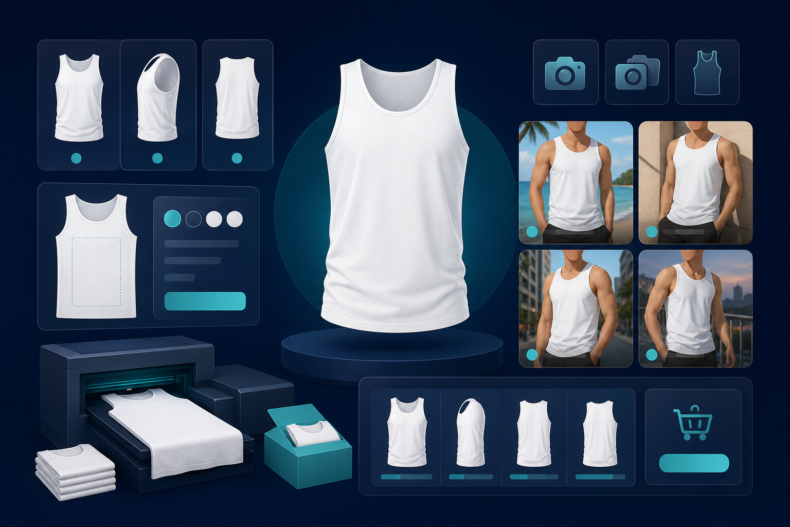 tank tops mockup workflow for ecommerce listings