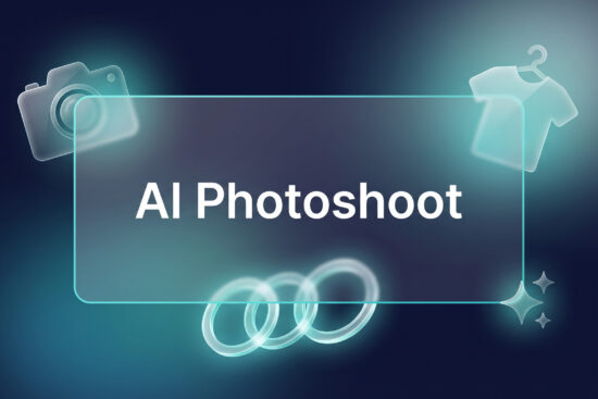 AI photoshoot setup for print on demand products