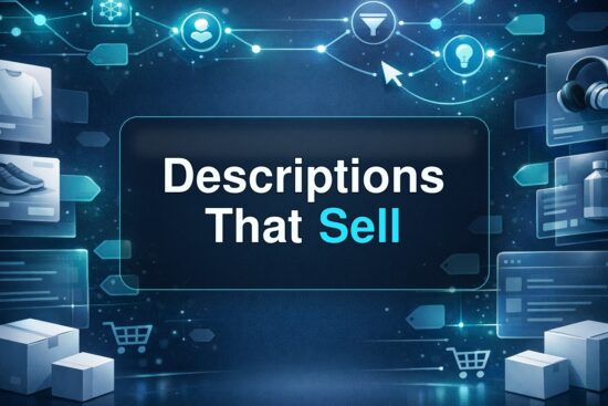 Descriptions That Sell MyDesigns editorial cover for ai description generator