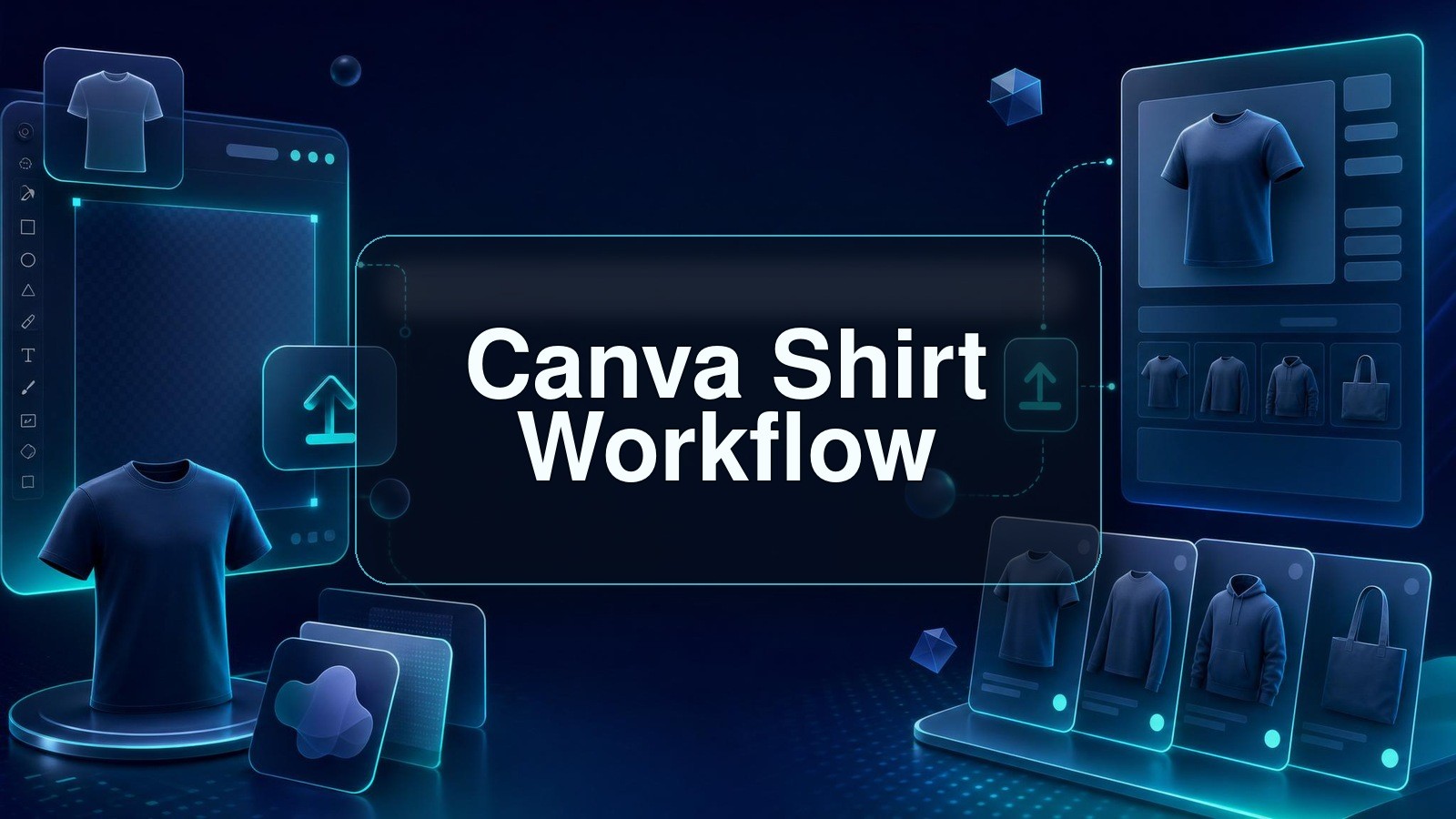Canva t shirt design workflow cover