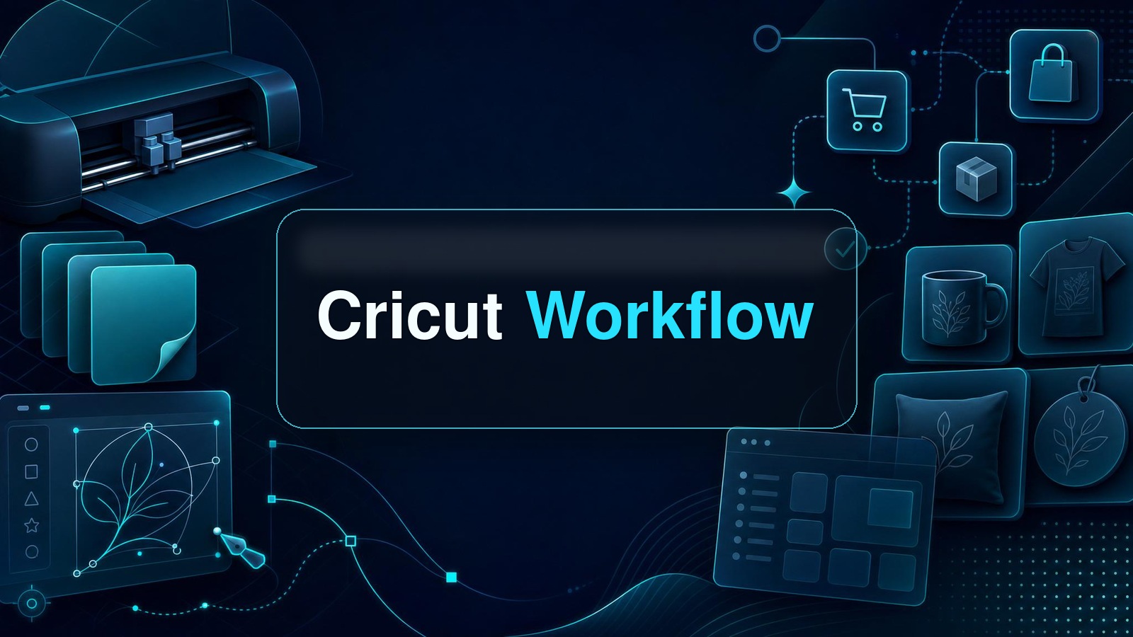 Cricut Workflow blog cover for Cricut Design Space sellers