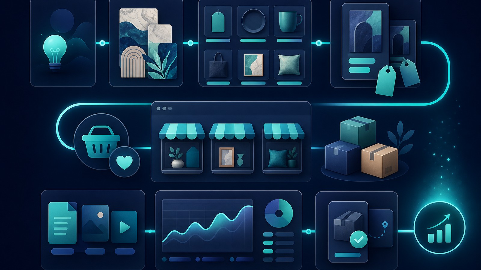 etsy shop ideas launch roadmap with ecommerce products and analytics