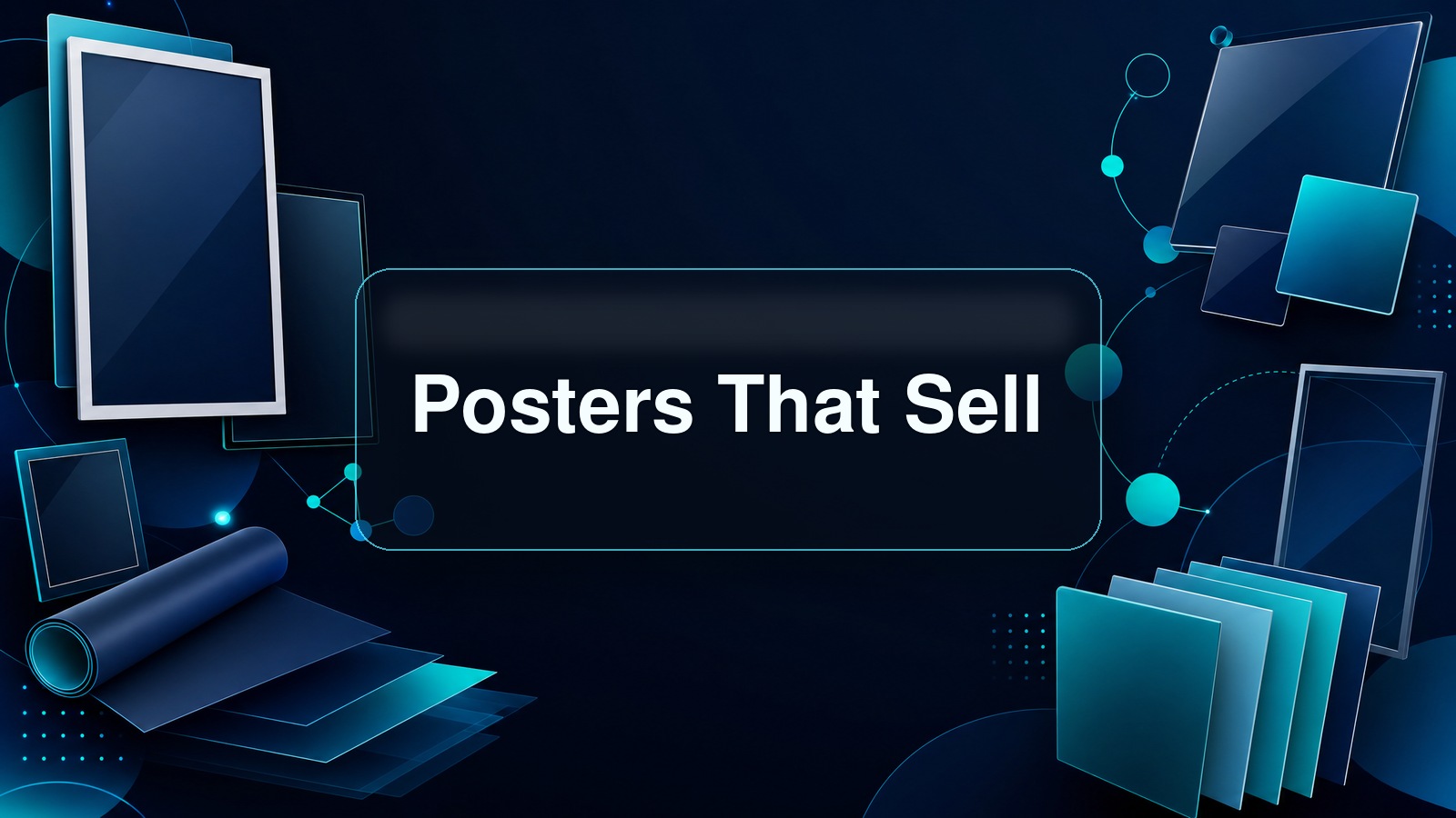Custom posters wall art line that sells with MyDesigns