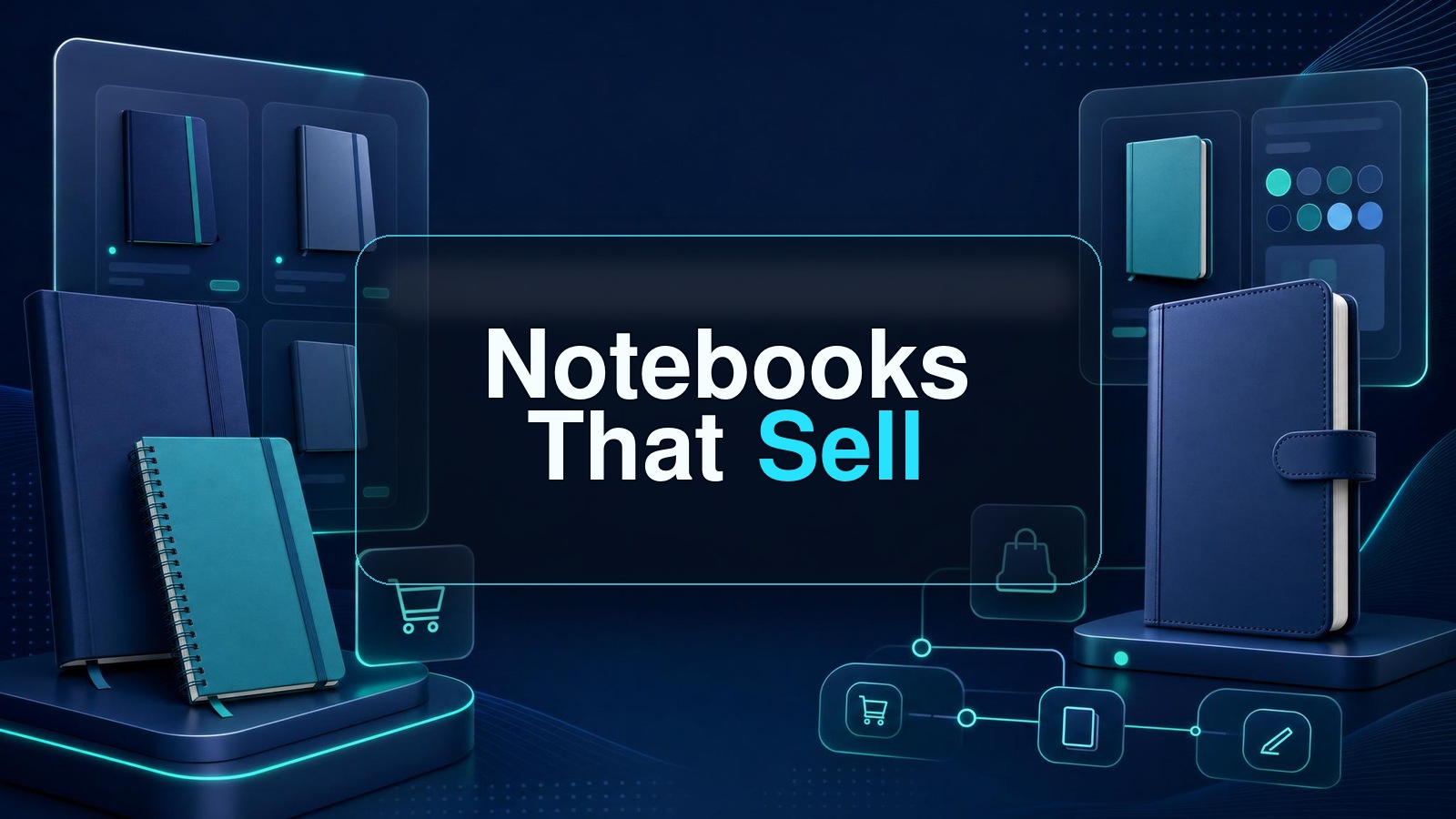 custom notebooks featured image with Notebooks That Sell text