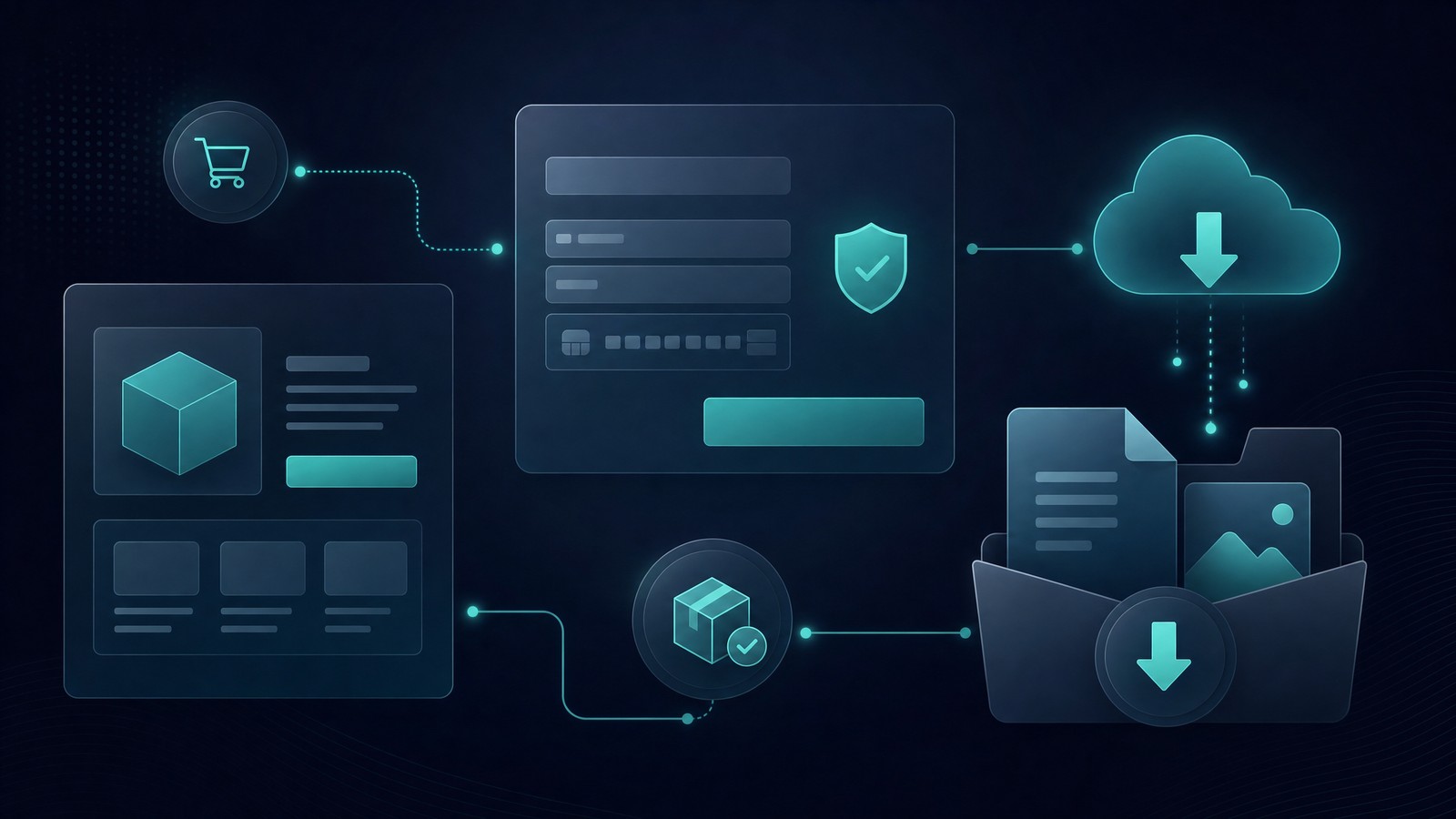 shopify digital products checkout and download setup